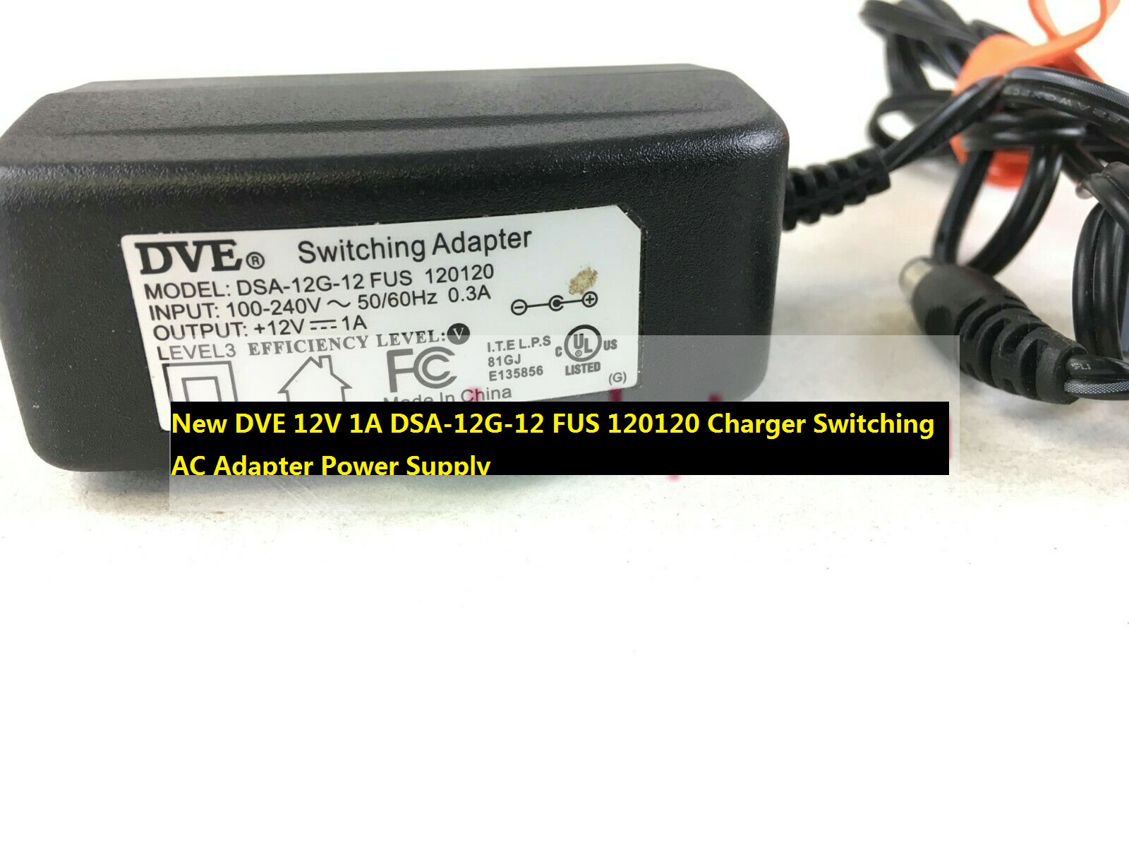 100% Brand New & High Quality DVE 12V 1A AC Adapter DSA-12G-12 FUS 120120 Power Supply C